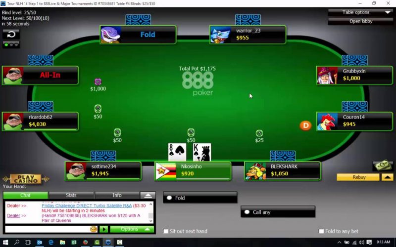 Games Online Poker Getting Started